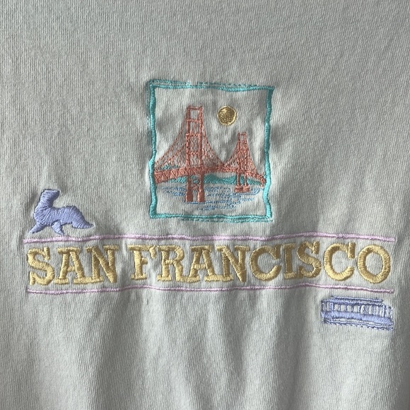 Vintage embroidered San Francisco t-shirt - Picture 2 of 2